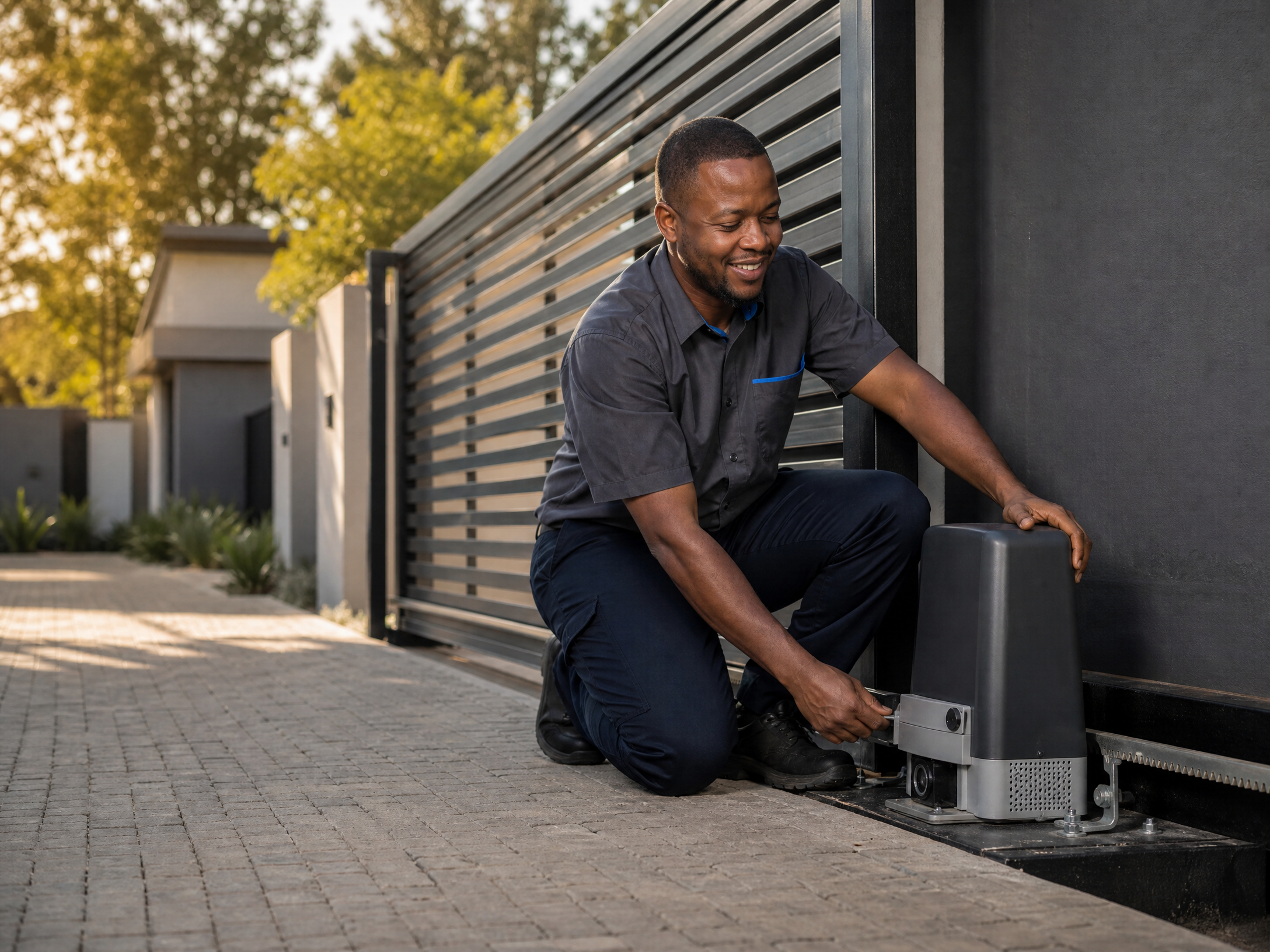Centurion gate motor installation and maintenance