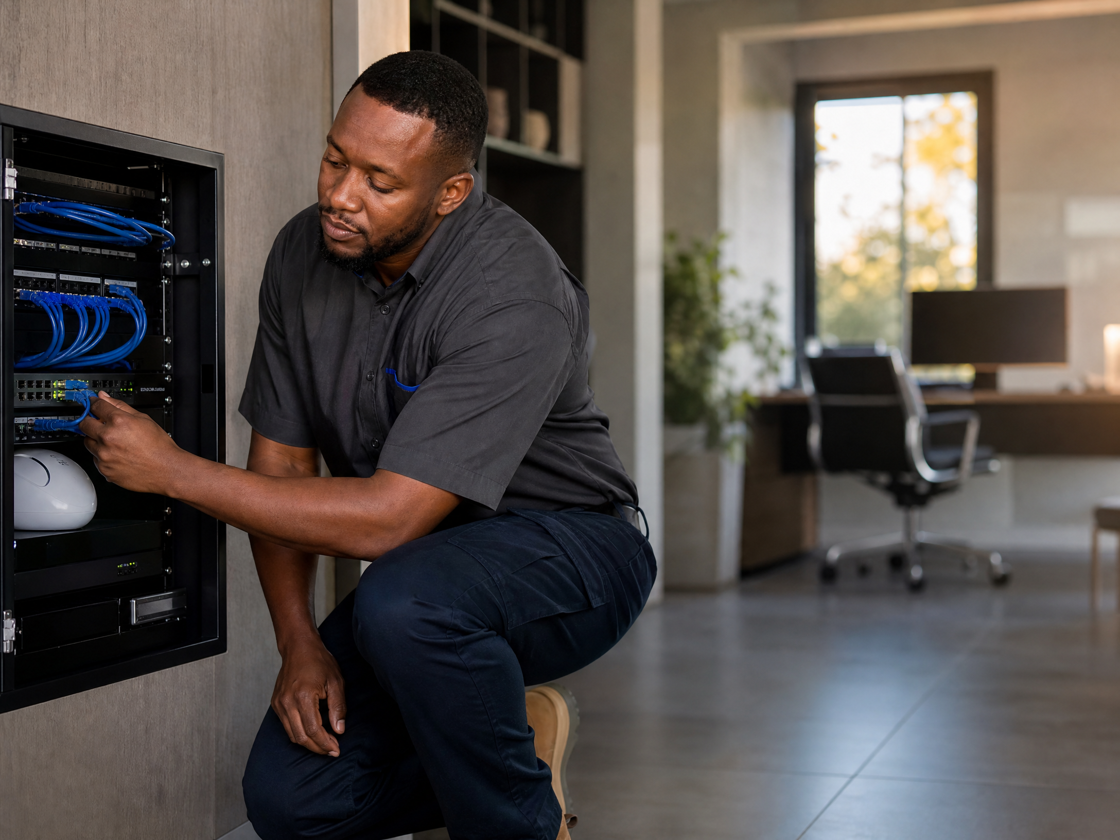 Home networking, WiFi access points and structured cabling